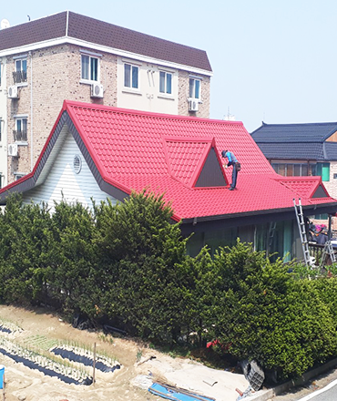 지붕개량,창원지붕공사,지붕공사,포스코강판,포스코칼라강판,칼라강판,징크,리얼징크,옥상방수,옥탑공사,현대강판,현대상사
